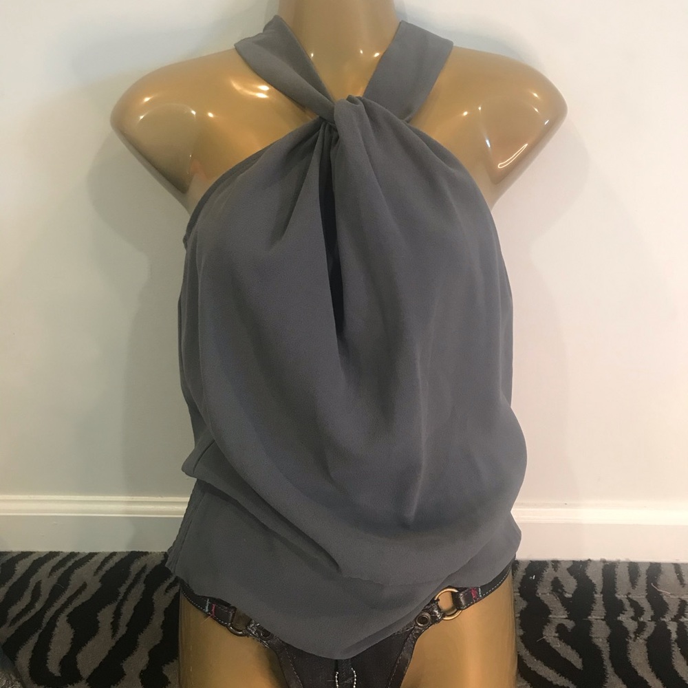Bebe twist neck blouse